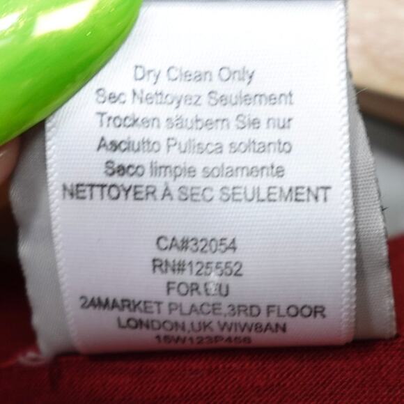 Anthropologie Dolan Lucille Tie Neck Peasant Top Sz S Rust Red Mixed Media - Picture 7 of 12